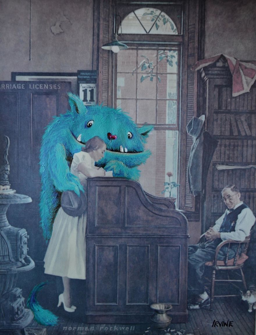 I Buy Paintings From Thrit Stores And Add A Personal Touch To Them