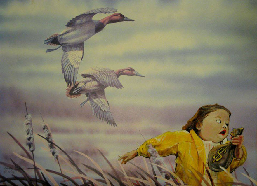 I Buy Paintings From Thrit Stores And Add A Personal Touch To Them