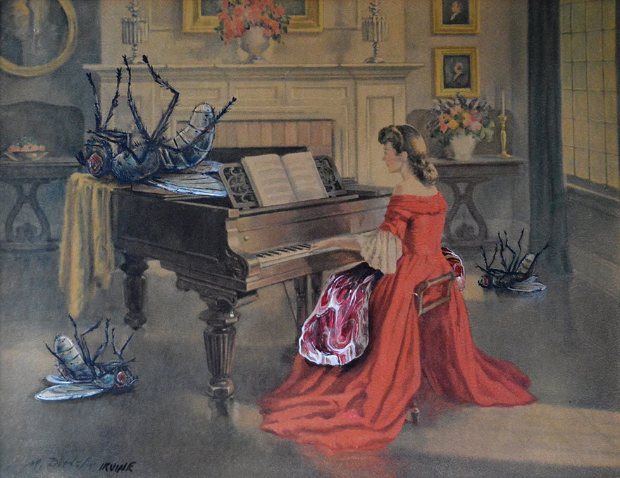 I Buy Paintings From Thrit Stores And Add A Personal Touch To Them