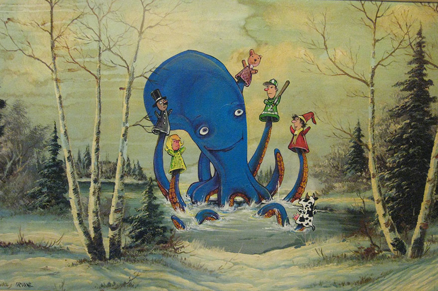 I Buy Paintings From Thrit Stores And Add A Personal Touch To Them