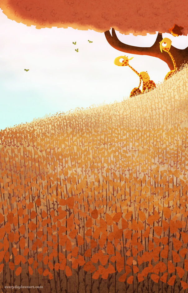 I Express My Love For Autumn Through My Art