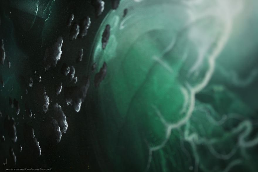 I Use Watercolor And Spray Paint To Create Surreal Landscapes I Use Watercolor And Spray Paint To Create Surreal Landscapes