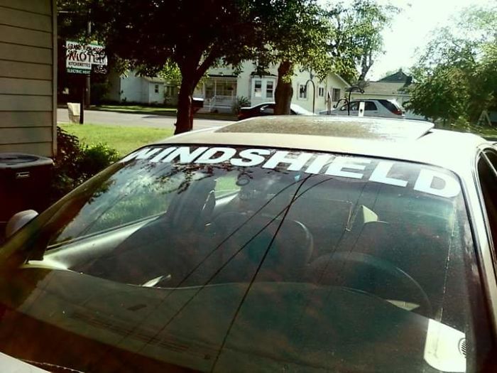 Windshield. Windshield.