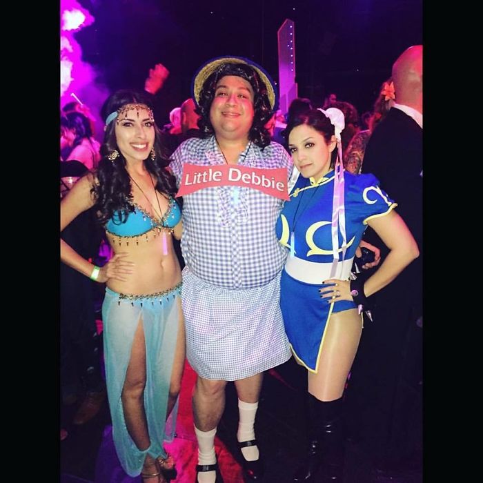 Me As Little Debbie With Princess Jasmine And Chun-li