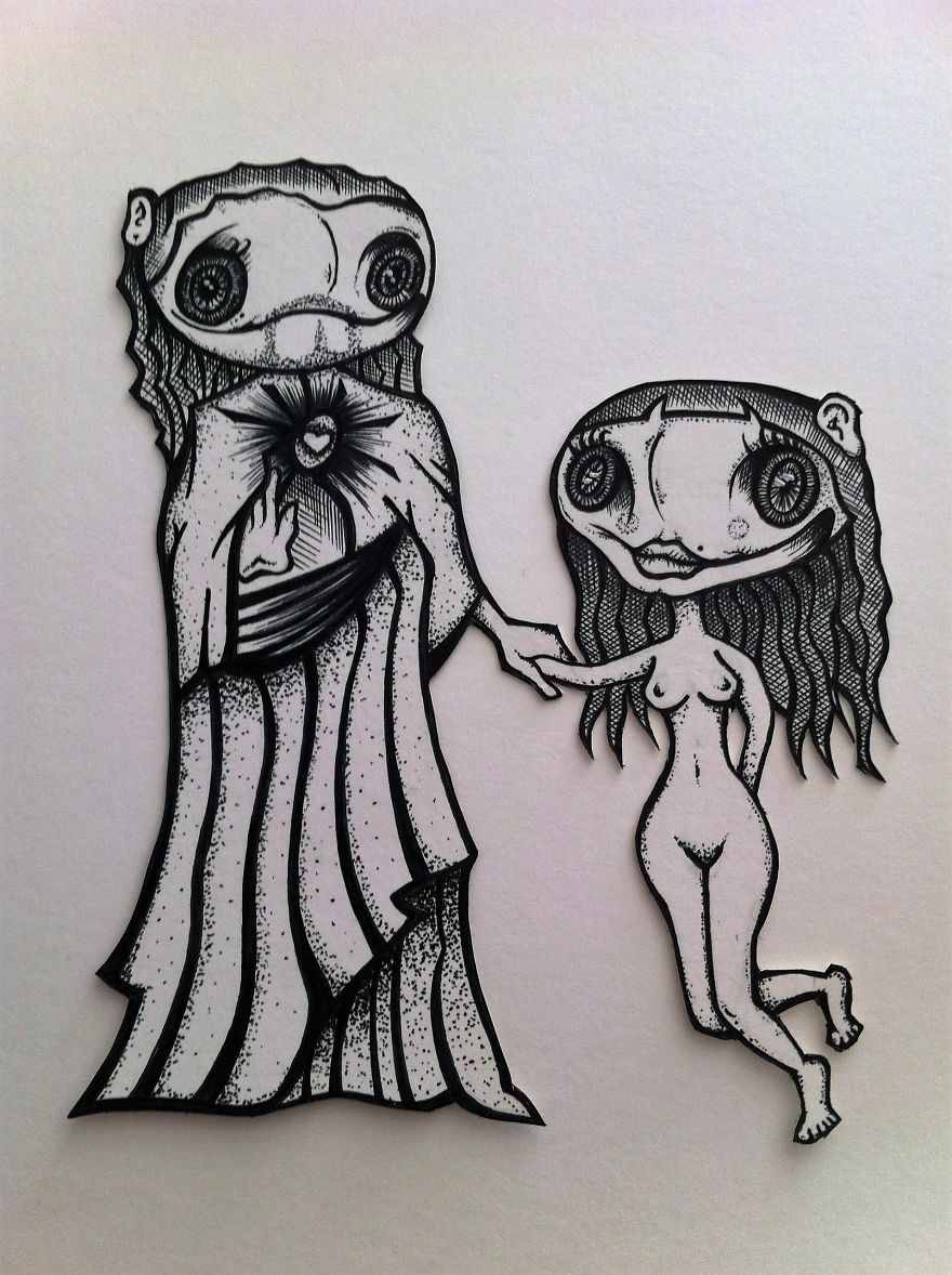 I Created My Own Version Of The Garden Of Earthly Delights Using Collage Technique