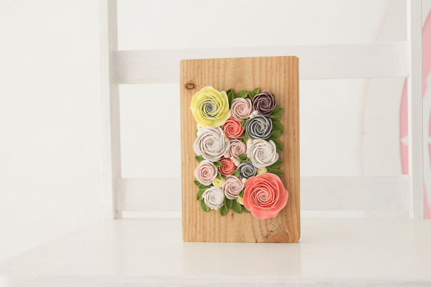 I Created A Beautiful Home Decor Using Wood And Snail Shells