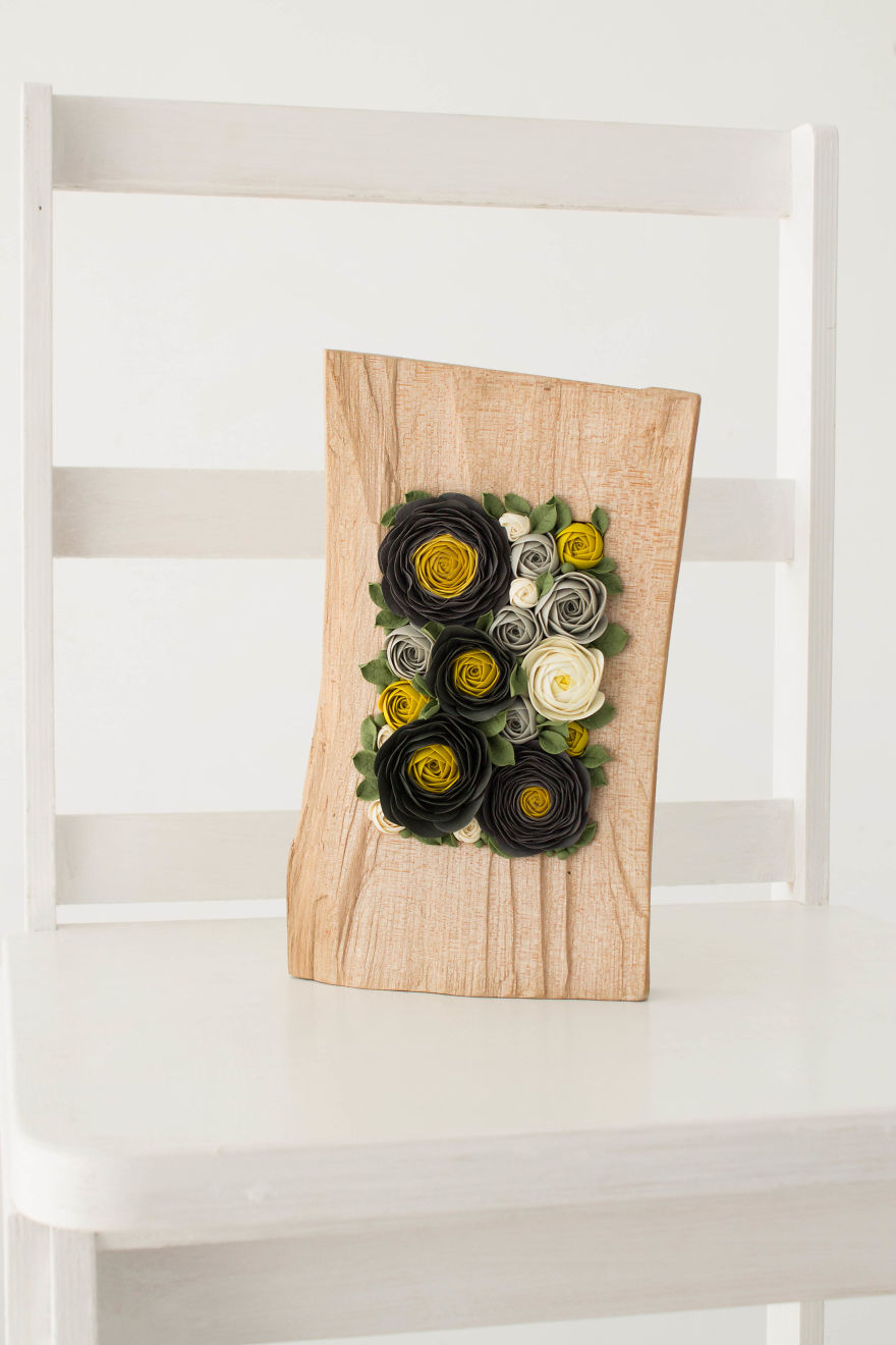 I Created A Beautiful Home Decor Using Wood And Snail Shells