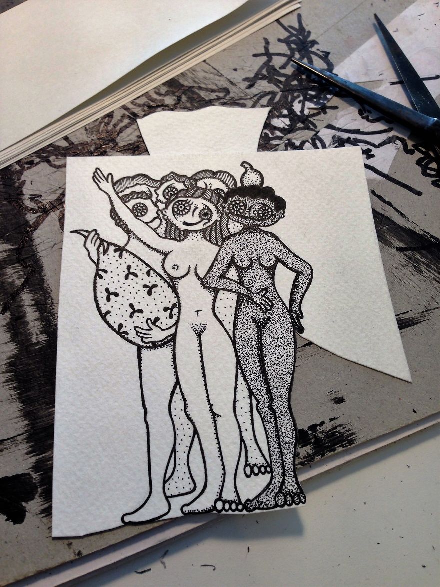 I Created My Own Version Of The Garden Of Earthly Delights Using Collage Technique I Created My Own Version Of The Garden Of Earthly Delights Using Collage Technique