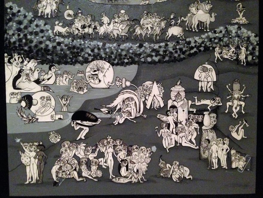 I Created My Own Version Of The Garden Of Earthly Delights Using Collage Technique I Created My Own Version Of The Garden Of Earthly Delights Using Collage Technique