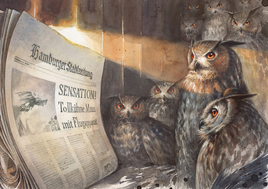 Illustrations Of The Incredible Adventures Of A Flying Mouse Illustrations Of The Incredible Adventures Of A Flying Mouse