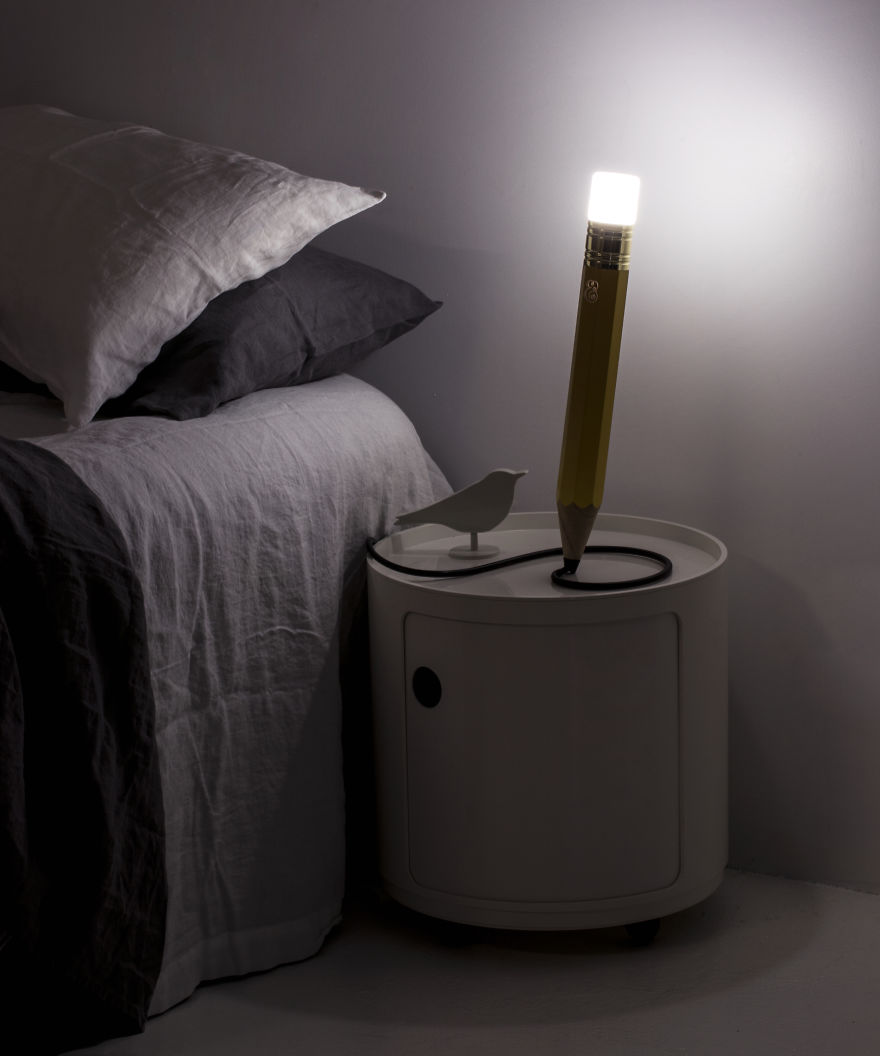 This Pencil Lamp's Cord Creates Doodles Around Your Room This Pencil Lamp's Cord Creates Doodles Around Your Room
