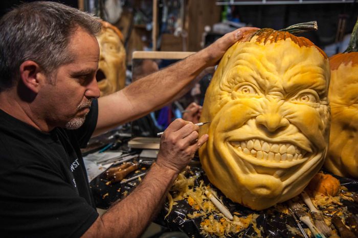 I Turn Pumpkins Into Freaks By Carving Them