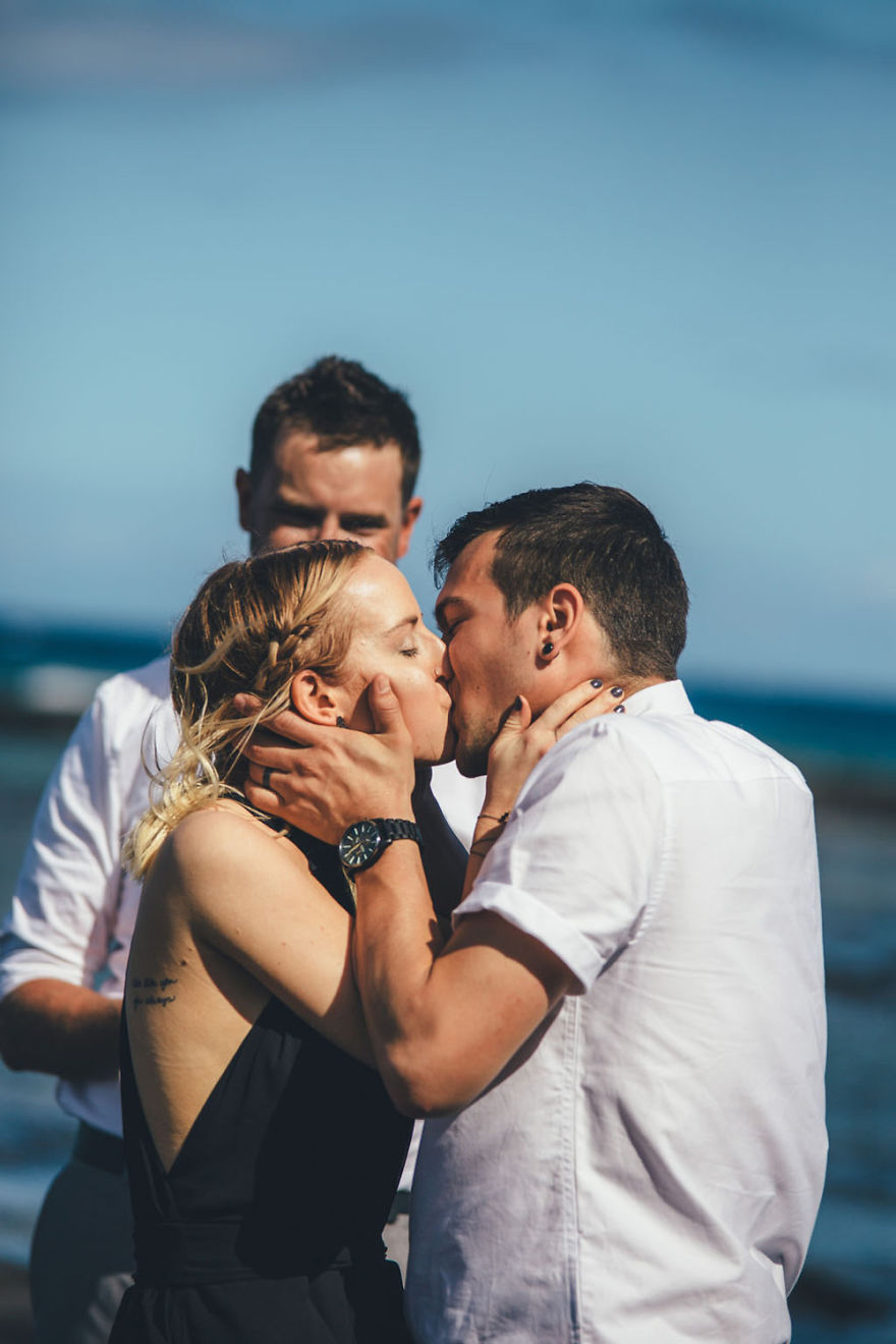 We Did It! Black Wedding Dress & Lava Rocks Wedding In Hawaii We Did It! Black Wedding Dress & Lava Rocks Wedding In Hawaii