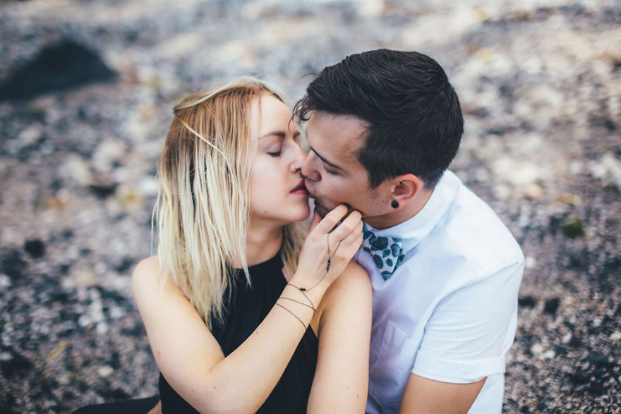 We Did It! Black Wedding Dress & Lava Rocks Wedding In Hawaii We Did It! Black Wedding Dress & Lava Rocks Wedding In Hawaii