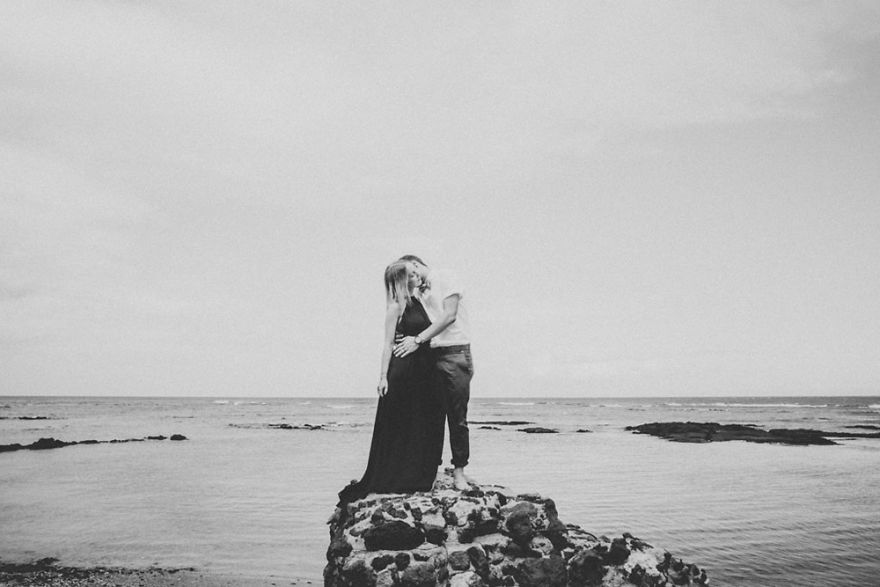 We Did It! Black Wedding Dress & Lava Rocks Wedding In Hawaii We Did It! Black Wedding Dress & Lava Rocks Wedding In Hawaii