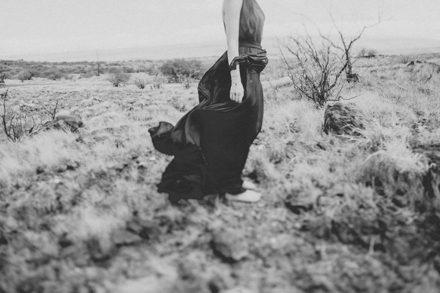 We Did It! Black Wedding Dress & Lava Rocks Wedding In Hawaii We Did It! Black Wedding Dress & Lava Rocks Wedding In Hawaii