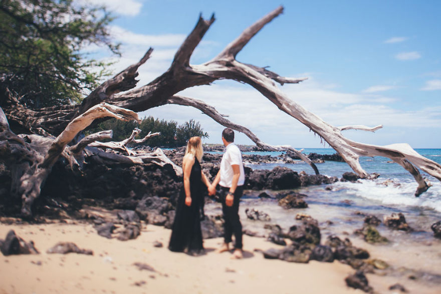 We Did It! Black Wedding Dress & Lava Rocks Wedding In Hawaii We Did It! Black Wedding Dress & Lava Rocks Wedding In Hawaii