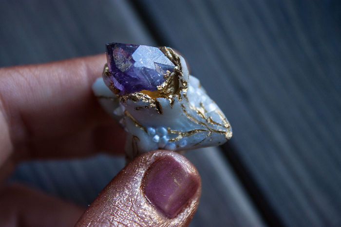 Magical Jewelry And
Creatures From Polymer Clay And Minerals