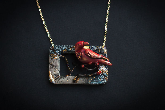 Magical Jewelry And
Creatures From Polymer Clay And Minerals
