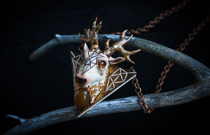 Magical Jewelry And
Creatures From Polymer Clay And Minerals
