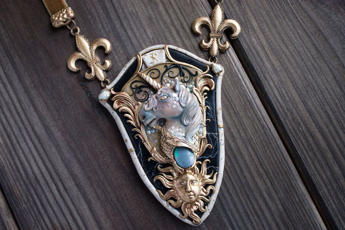 Magical Jewelry And
Creatures From Polymer Clay And Minerals