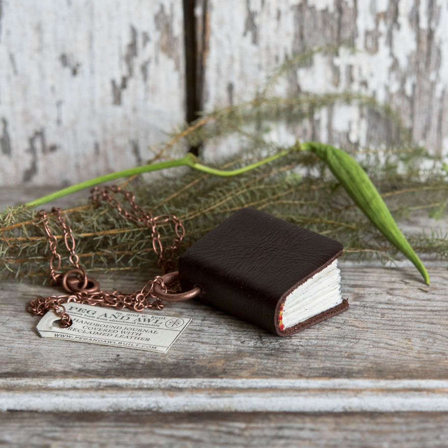 My Friend Makes Miniature Notebooks That You Can Wear As A Library Around Your Neck My Friend Makes Miniature Notebooks That You Can Wear As A Library Around Your Neck