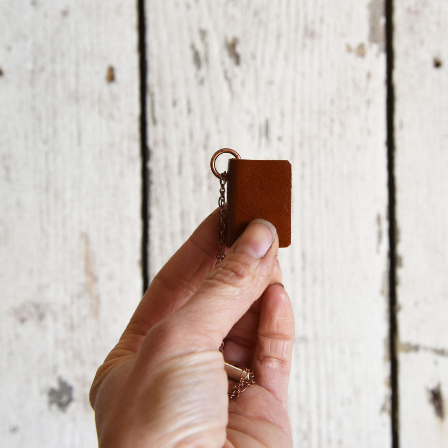 My Friend Makes Miniature Notebooks That You Can Wear As A Library Around Your Neck My Friend Makes Miniature Notebooks That You Can Wear As A Library Around Your Neck