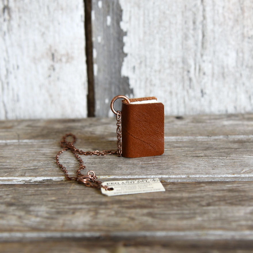 My Friend Makes Miniature Notebooks That You Can Wear As A Library Around Your Neck My Friend Makes Miniature Notebooks That You Can Wear As A Library Around Your Neck