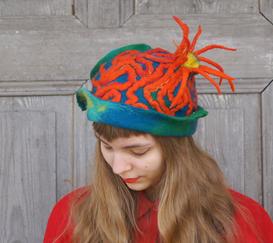 My Mother Is A Mad Hatter And Creates Amazing Wearable Pieces Of Art