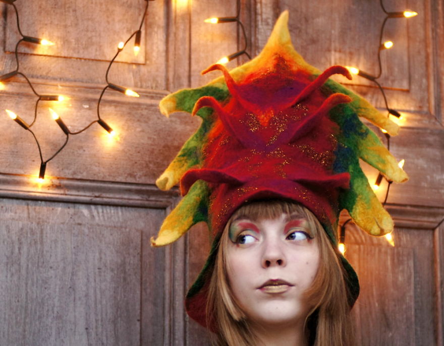 My Mother Is A Mad Hatter And Creates Amazing Wearable Pieces Of Art