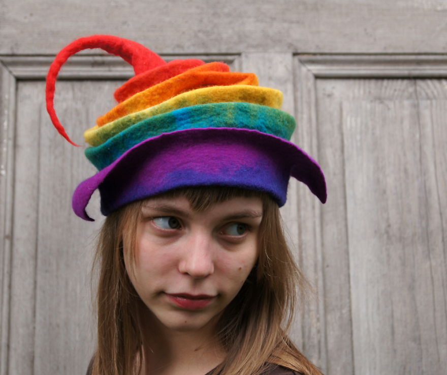 My Mother Is A Mad Hatter And Creates Amazing Wearable Pieces Of Art