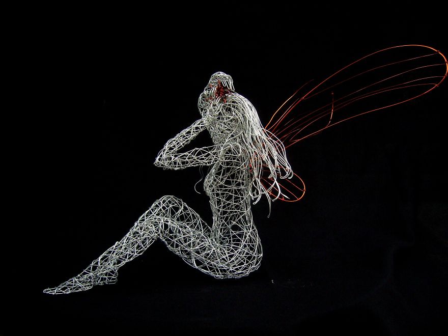 I Use Wire To Create These Sculptures I Use Wire To Create These Sculptures