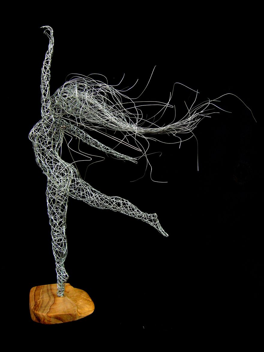 I Use Wire To Create These Sculptures