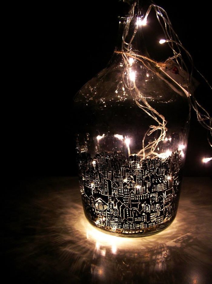 Old Bottles Illustrated With My Favorite Cities Old Bottles Illustrated With My Favorite Cities