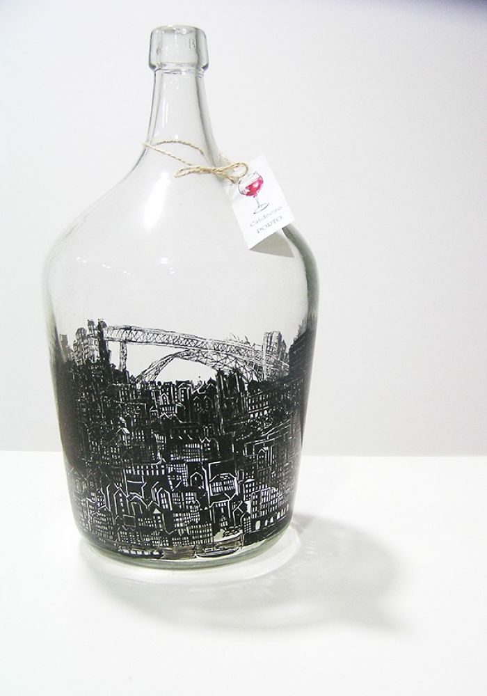 Old Bottles Illustrated With My Favorite Cities Old Bottles Illustrated With My Favorite Cities