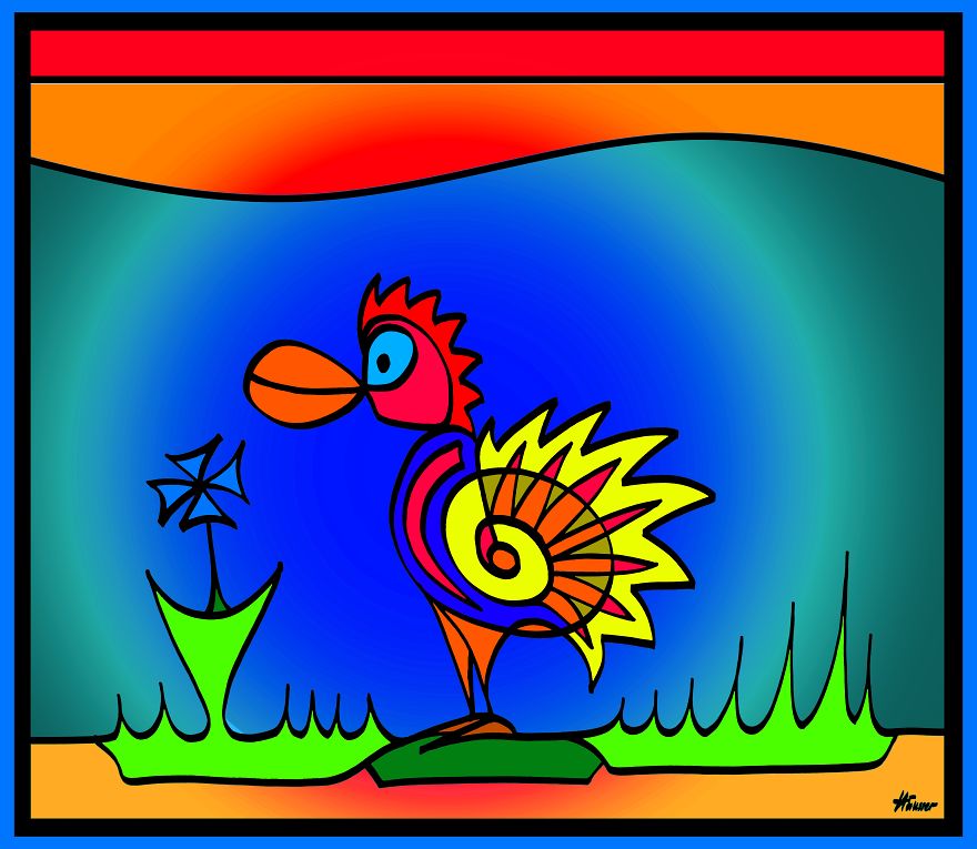 I Created A Unique Series Of Abstract Animals By Combining Traditional Ink Drawing With Digital Editing I Created A Unique Series Of Abstract Animals By Combining Traditional Ink Drawing With Digital Editing