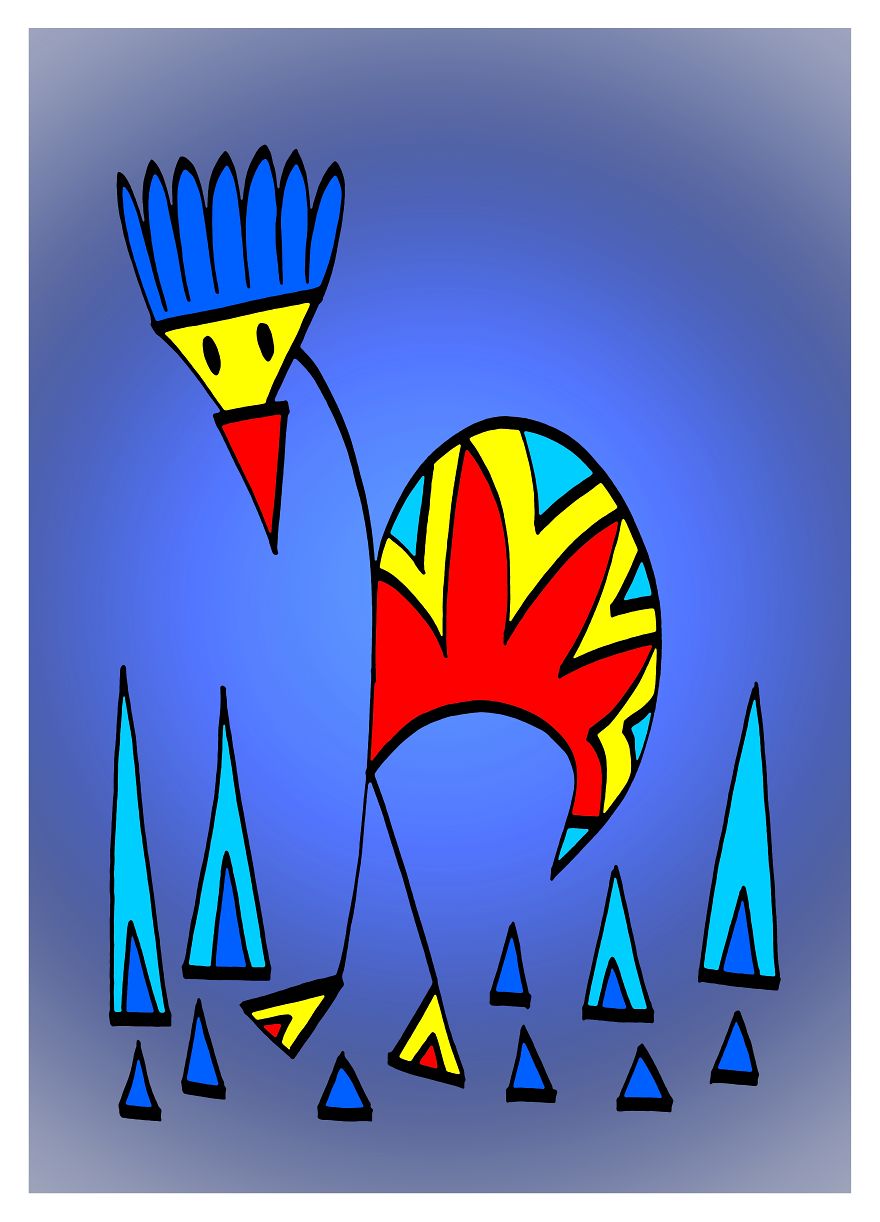 I Created A Unique Series Of Abstract Animals By Combining Traditional Ink Drawing With Digital Editing