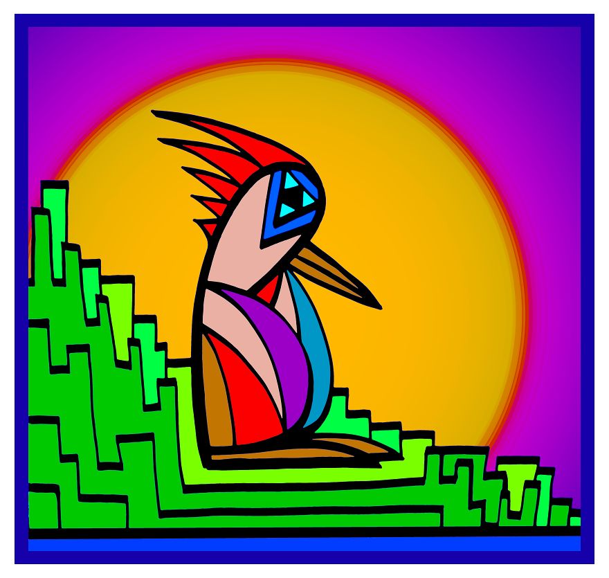 I Created A Unique Series Of Abstract Animals By Combining Traditional Ink Drawing With Digital Editing I Created A Unique Series Of Abstract Animals By Combining Traditional Ink Drawing With Digital Editing