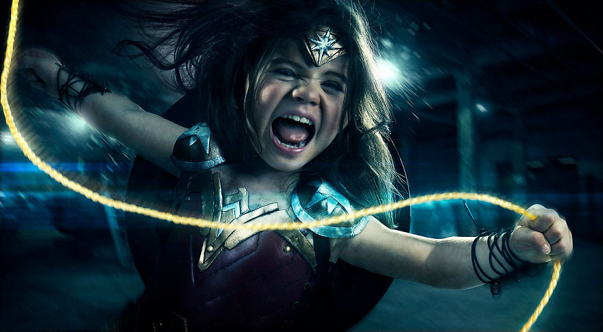 Photographer Dad Spends $1,500 To Turn His 3-Year-Old Daughter Into Wonder Woman
