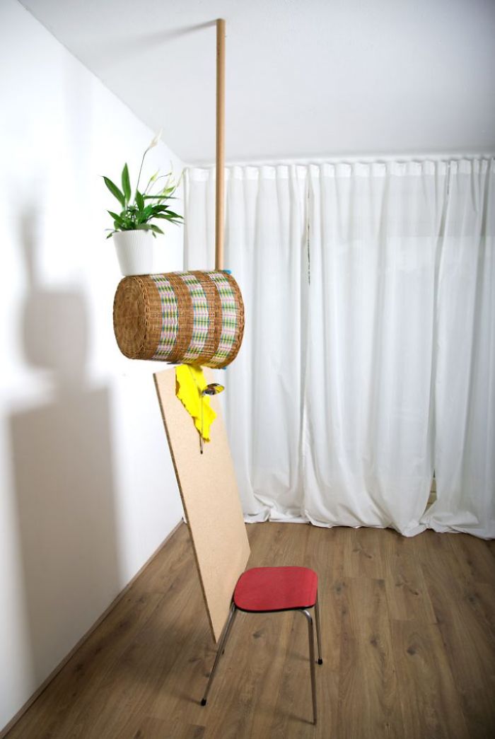 Pillars Of Home: I Balance Household Objects Into Floor-to-ceiling Sculptures (part 2)
