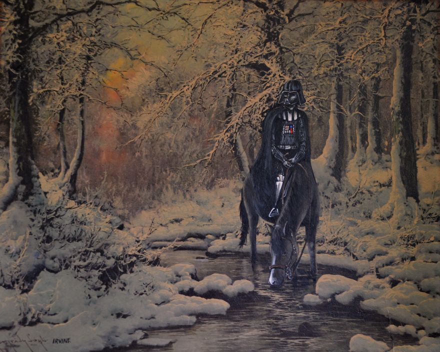 I Buy Paintings From Thrit Stores And Add A Personal Touch To Them