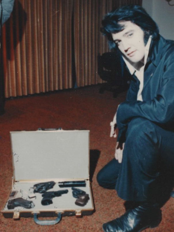Elvis Presley And His Gun Collection