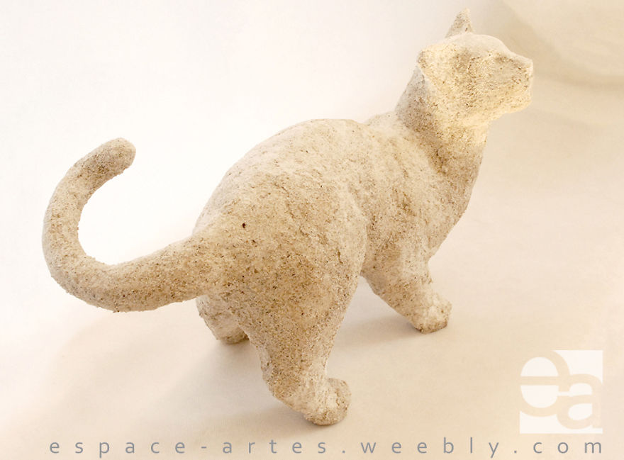 Cat Made Of Sand