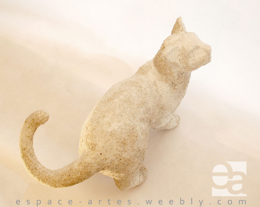 Cat Made Of Sand