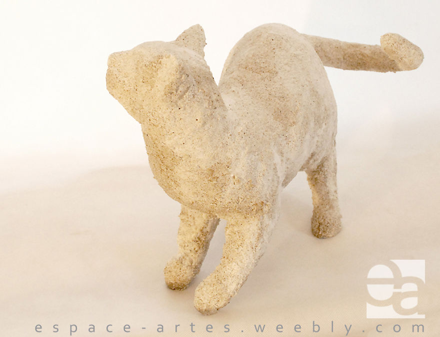 Cat Made Of Sand
