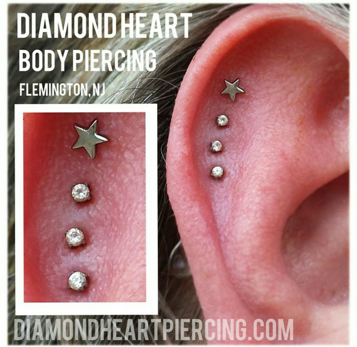 Shooting Star Piercings