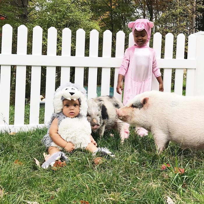 Sweet Fluff Dress Up, Halloween Costumes Of Kids With Their Pets