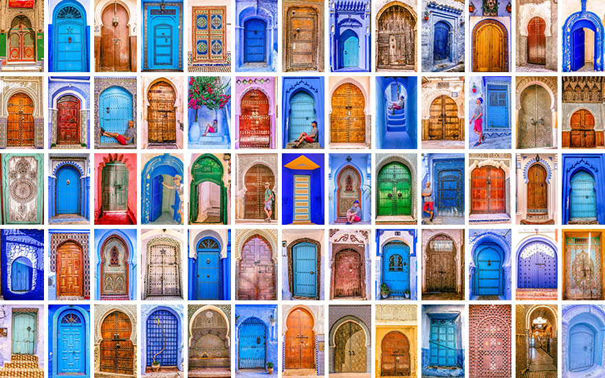 The Colorful Doors Of Morocco The Colorful Doors Of Morocco