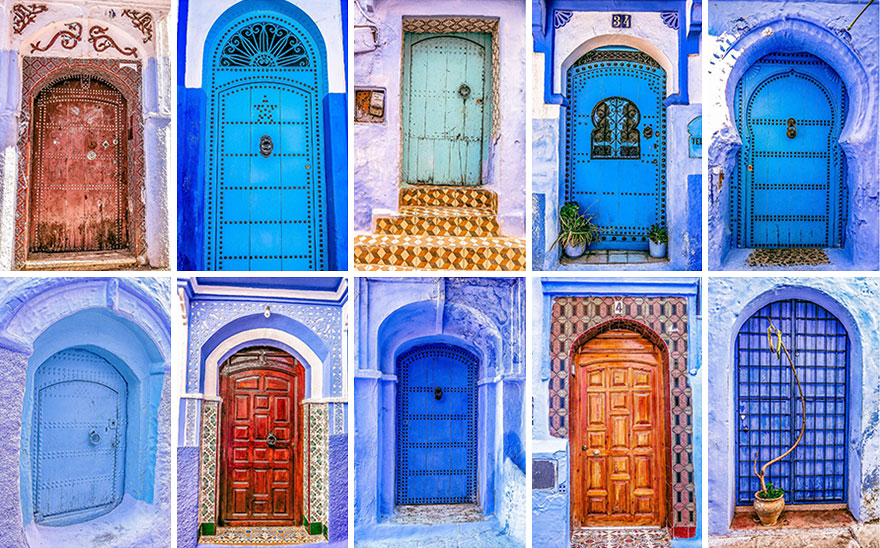 The Colorful Doors Of Morocco The Colorful Doors Of Morocco