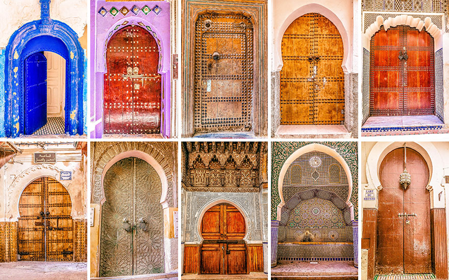 The Colorful Doors Of Morocco The Colorful Doors Of Morocco